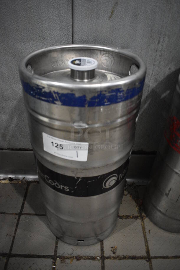 Metal Commercial Slim Quarter Size Keg. 11x11x23