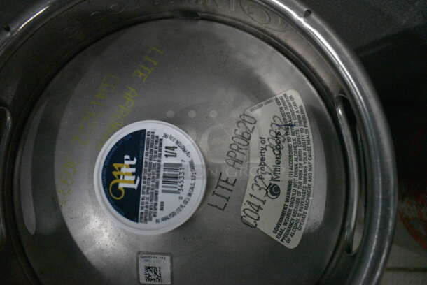 Metal Commercial Slim Quarter Size Keg. 11x11x23 - Image 3 of 3