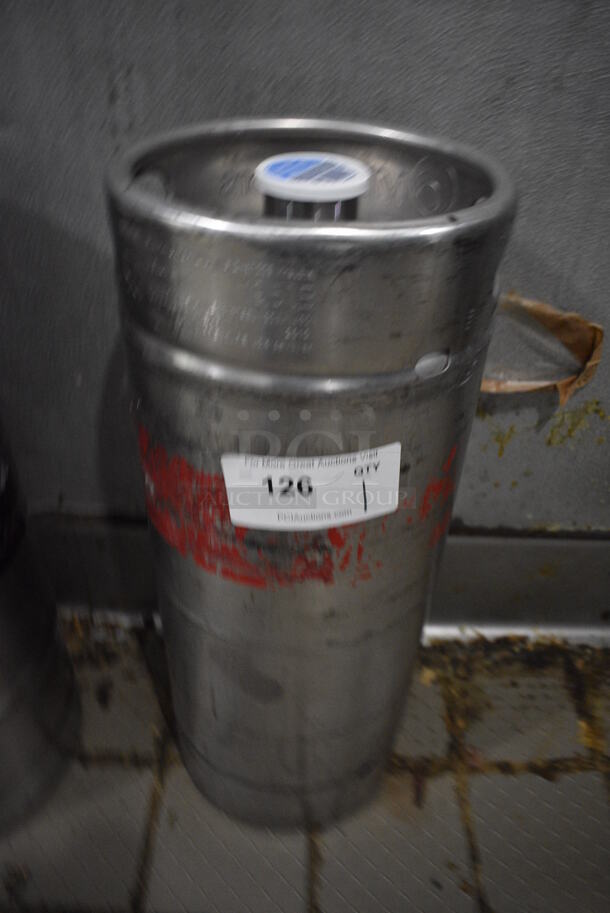 Metal Commercial Sixth Size Keg. 9x9x23