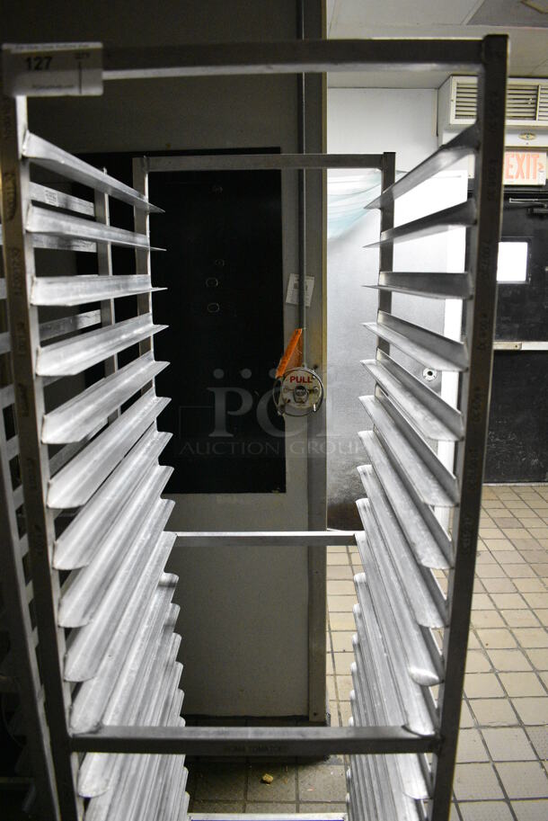 Metal Commercial Pan Transport Rack on Commercial Casters. 20.5x26x69 - Image 3 of 4