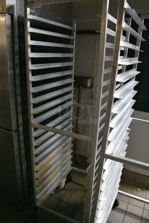 Metal Commercial Pan Transport Rack on Commercial Casters. 20.5x26x69 - Image 2 of 3