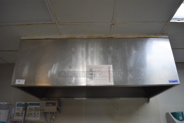 WOW! 6' Kalthoff Stainless Steel Commercial Steam Hood. BUYER MUST REMOVE. 72x36x24 - Image 2 of 6