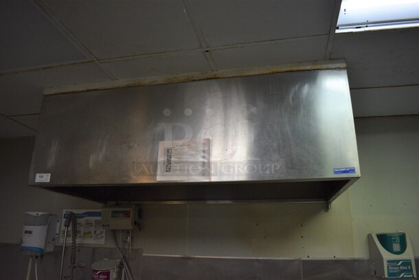 WOW! 6' Kalthoff Stainless Steel Commercial Steam Hood. BUYER MUST REMOVE. 72x36x24 - Image 3 of 6