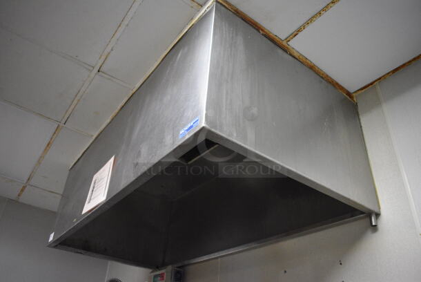 WOW! 6' Kalthoff Stainless Steel Commercial Steam Hood. BUYER MUST REMOVE. 72x36x24 - Image 6 of 6