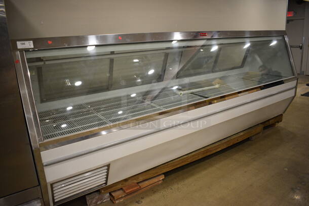 FANTASTIC! McCray Metal Commercial Floor Style Deli Display Case Merchandiser. 133x36x52 - Image 1 of 10