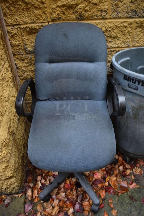 2 Items; Office Chair and Trash Can. Includes 22x22x33. 2 Times Your Bid! - Image 2 of 3