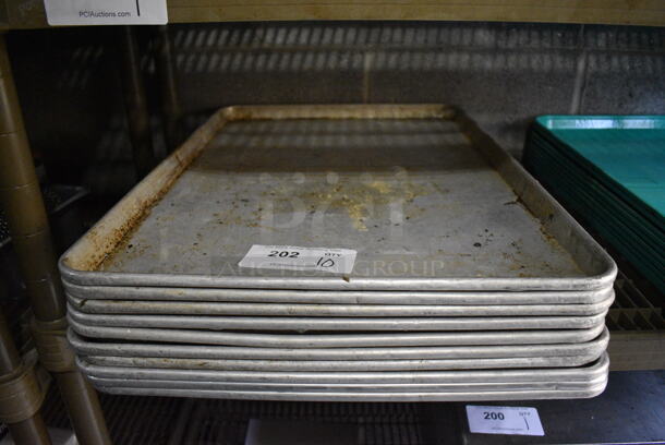 10 Metal Full Size Baking Pans. 18x26x1. 10 Times Your Bid! - Image 1 of 2