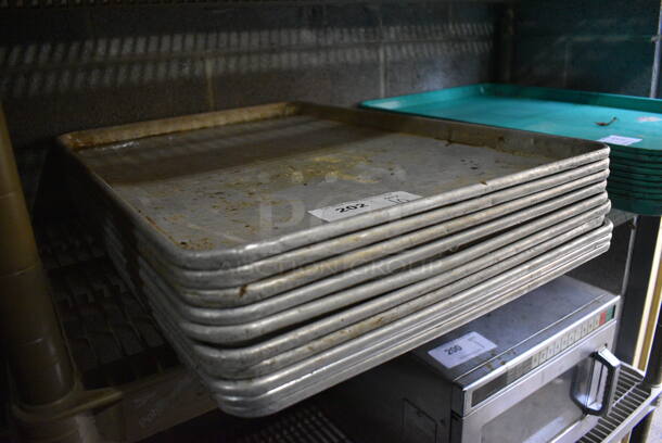 10 Metal Full Size Baking Pans. 18x26x1. 10 Times Your Bid! - Image 2 of 2