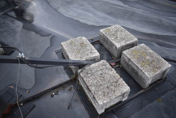 Antenna Dish on Tall Black Mount. BUYER MUST REMOVE. 96x96x82 - Image 3 of 6