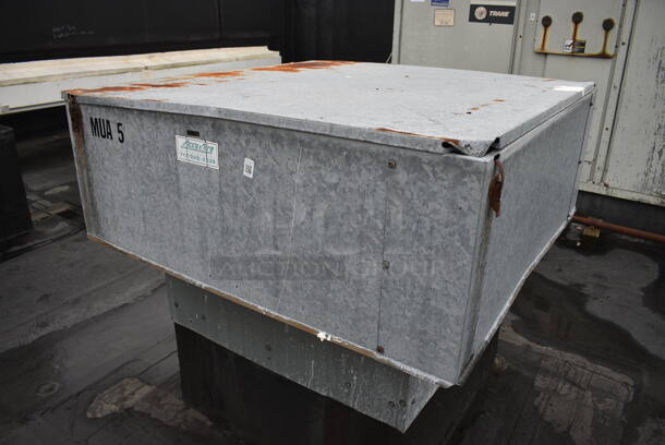 Accu-Aire Model RSF-120-15X Metal Commercial Rooftop Return Air Unit. BUYER MUST REMOVE. 47x47x32 - Image 2 of 6