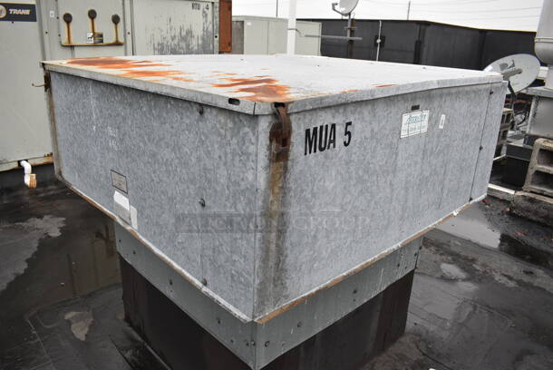 Accu-Aire Model RSF-120-15X Metal Commercial Rooftop Return Air Unit. BUYER MUST REMOVE. 47x47x32 - Image 4 of 6