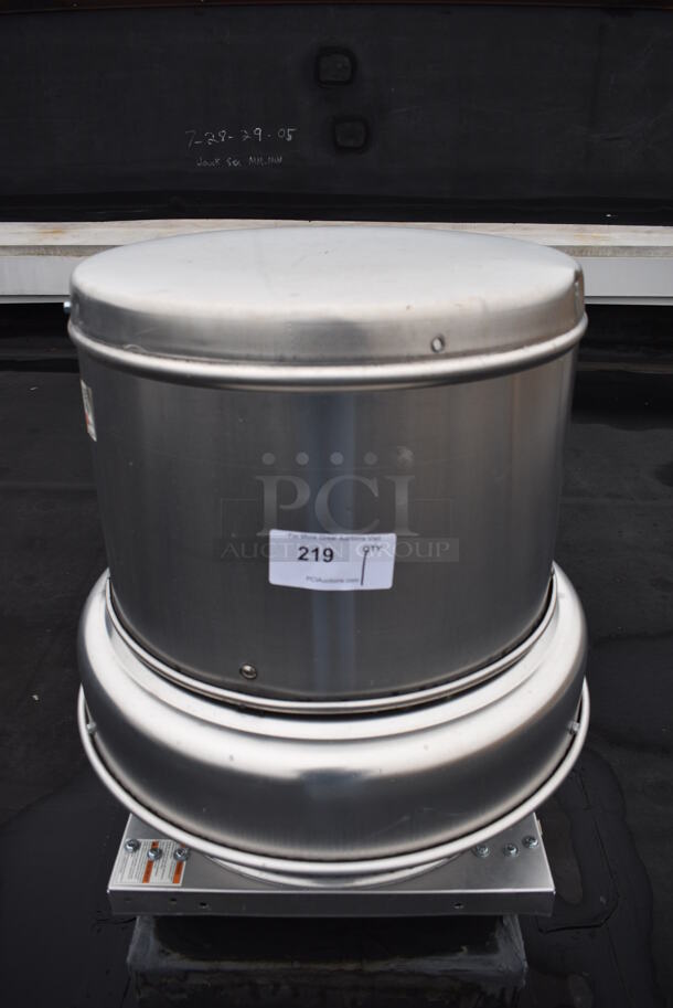 NICE! Dayton Model 4YU92 Metal Commercial Rooftop Mushroom Exhaust Fan. BUYER MUST REMOVE. 24x24x27