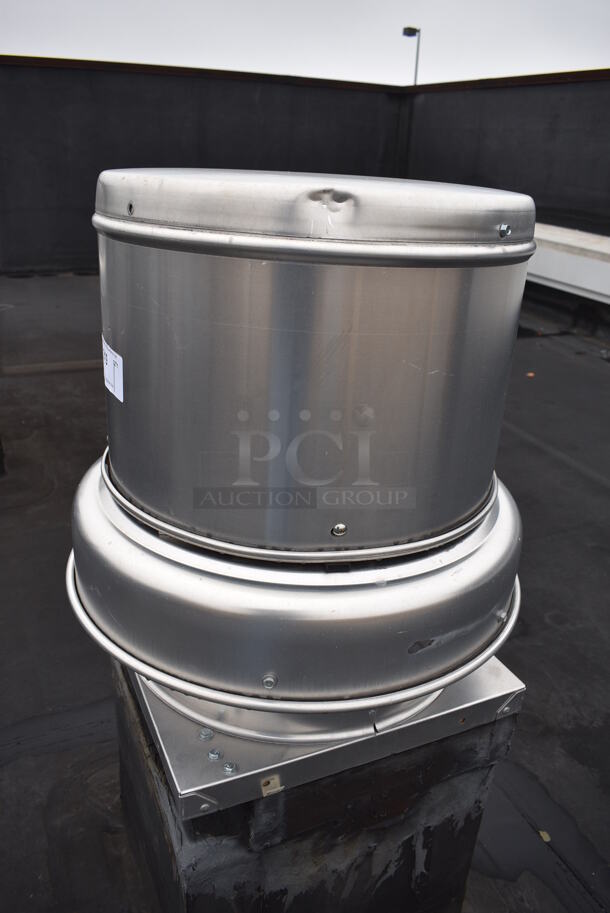 NICE! Dayton Model 4YU92 Metal Commercial Rooftop Mushroom Exhaust Fan. BUYER MUST REMOVE. 24x24x27 - Image 2 of 6