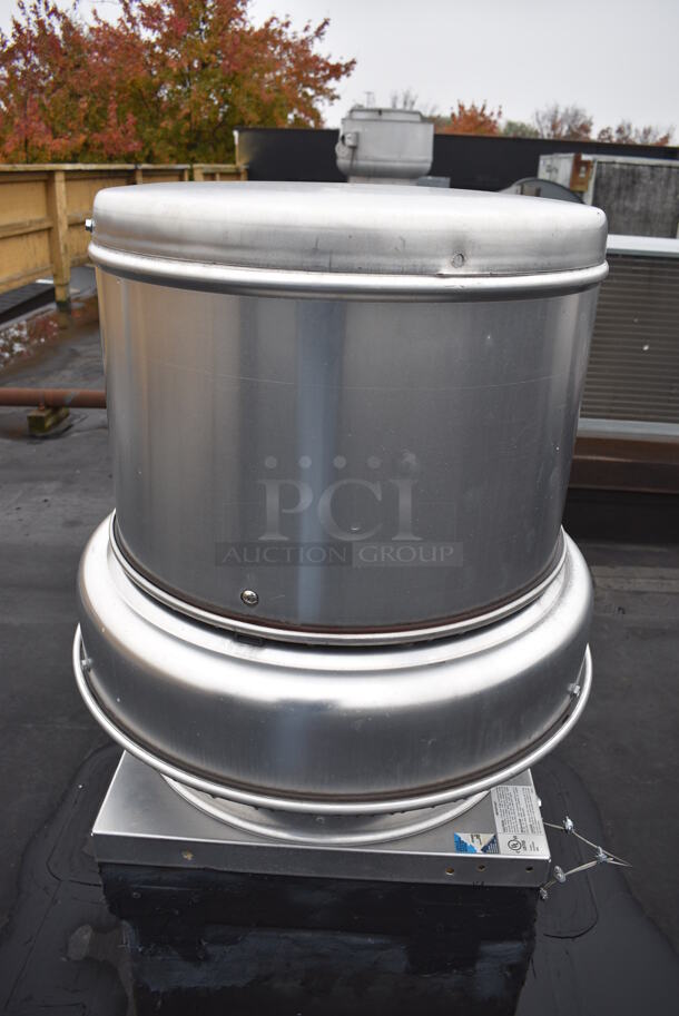 NICE! Dayton Model 4YU92 Metal Commercial Rooftop Mushroom Exhaust Fan. BUYER MUST REMOVE. 24x24x27 - Image 4 of 6