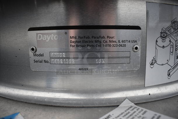 NICE! Dayton Model 4YU92 Metal Commercial Rooftop Mushroom Exhaust Fan. BUYER MUST REMOVE. 24x24x27 - Image 6 of 6