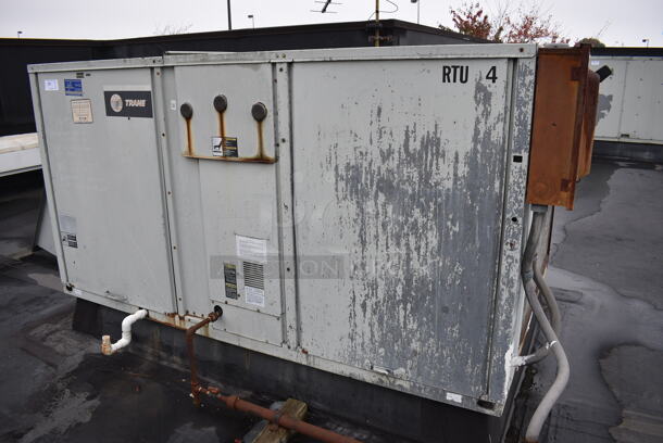 GREAT! Trane Model YCD120B3H0DB Metal Commercial Rooftop Air Conditioner. 208-230 Volts, 3 Phase. BUYER MUST REMOVE. 117x64x49 - Image 2 of 10