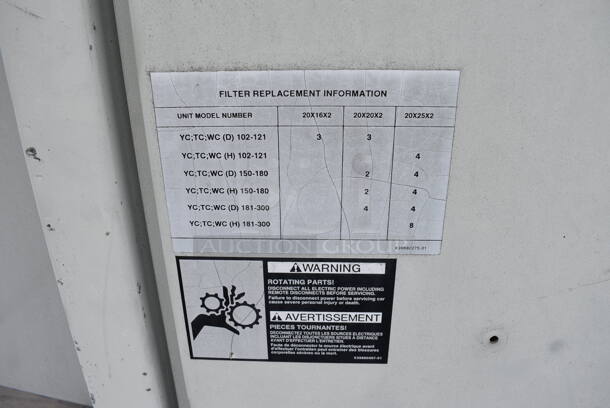 GREAT! Trane Model YCD120B3H0DB Metal Commercial Rooftop Air Conditioner. 208-230 Volts, 3 Phase. BUYER MUST REMOVE. 117x64x49 - Image 5 of 10