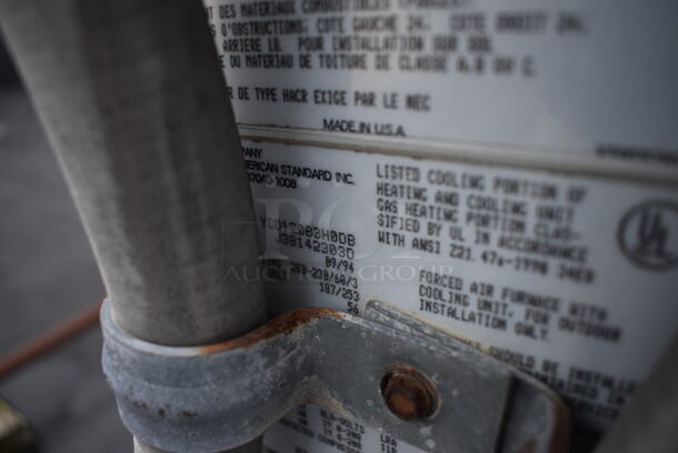 GREAT! Trane Model YCD120B3H0DB Metal Commercial Rooftop Air Conditioner. 208-230 Volts, 3 Phase. BUYER MUST REMOVE. 117x64x49 - Image 6 of 7