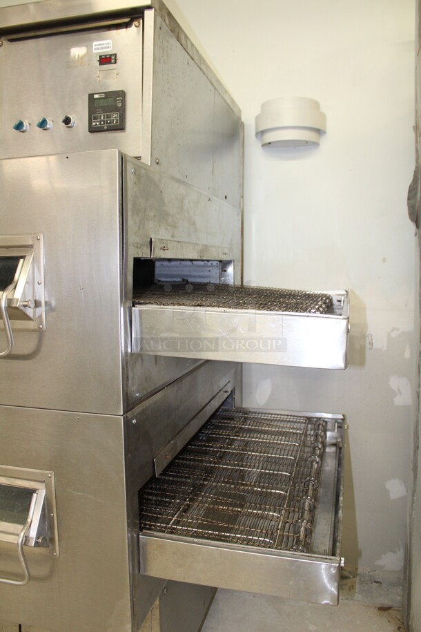 AWESOME! Middleby Marshall Model PS360WB Pacesetter Commercial Stainless Steel Natural Gas Double Conveyor Pizza Oven. 90x34.5x82 Working When Removed! 2X Your Bid! - Image 7 of 10
