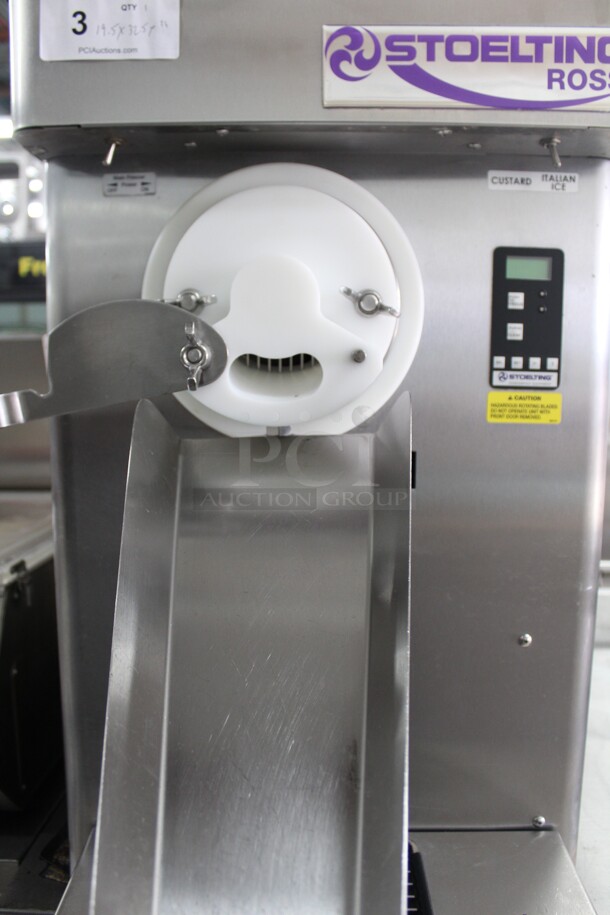 WOW! Stoelting Ross Model CF101-388 Commercial Stainless Steel Countertop Custard/Italian Ice/Soft Serve Ice Cream Batch Freezer. 19.5x32.5x36. 208-240V. 60Hz. 1 Phase. Working When Removed! - Image 2 of 8
