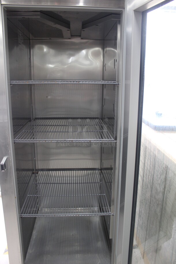 FABULOUS! True Model STF1R-1G Commercial Stainless Steel Single Glass Door Refrigerator/Cooler On Commercial Casters. 28x33x84. 115V/60Hz. Working When Removed! - Image 2 of 6