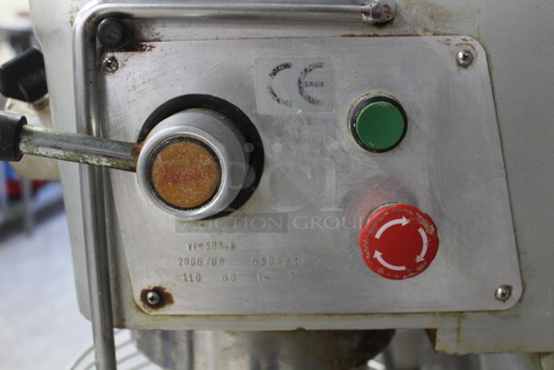 WOAH! Model VFM30B-A Commercial 30qt Planetary Floor Mixer With Safety Cage, Stainless Steel Bowl, And Commercial Whisk Attachment. 21x22x44.5. 110V/60Hz. Working When Removed! - Image 5 of 8