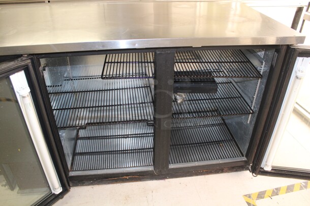 SUPER FIND! True Model TBB-2G Commercial Glass Door Bar Back Refrigerator/Cooler. 39x28x37. 115V/60Hz. Working When Removed!  - Image 2 of 7