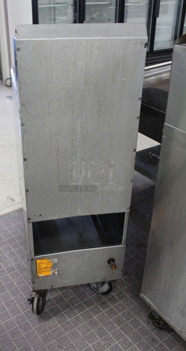 GREAT! American Range Model AF-35/50 Commercial Stainless Steel Natural Gas 35-50lb Fryer On Commercial Casters. 15.5x30.5x45. Working When Pulled! - Image 6 of 8