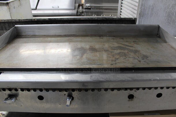 GREAT FIND! Vulcan Commercial Stainless Steel Natural Gas Griddle. 48x27.5x16. Working When Removed!    - Image 2 of 7