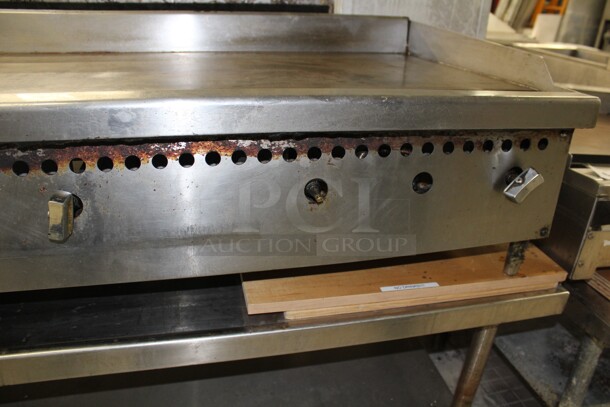GREAT FIND! Vulcan Commercial Stainless Steel Natural Gas Griddle. 48x27.5x16. Working When Removed!    - Image 4 of 7