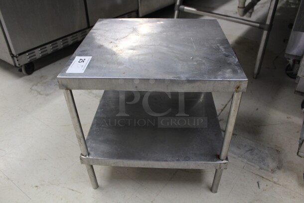 NICE! Commercial Stainless Steel Table With Stainless Steel Undershelf. 20x20x21 - Image 2 of 4