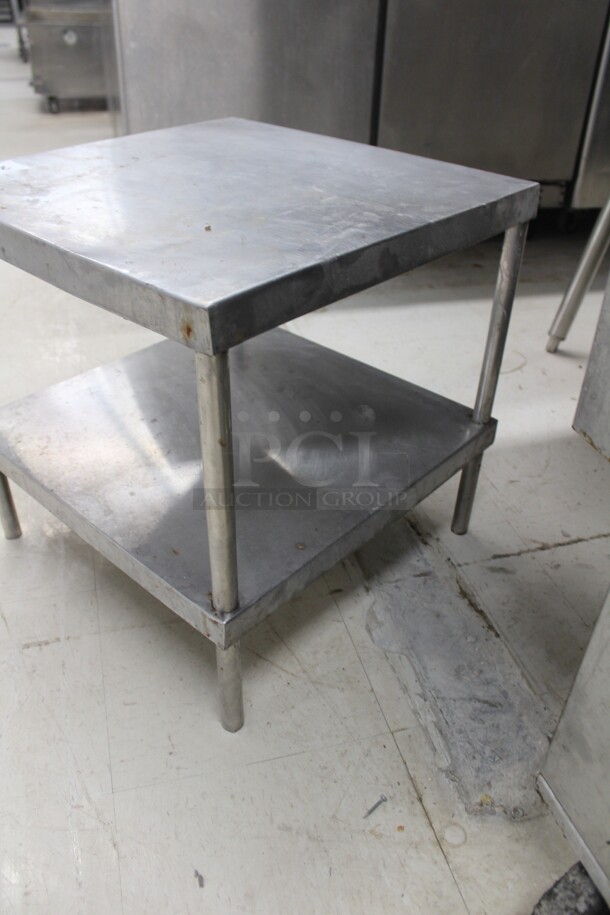 NICE! Commercial Stainless Steel Table With Stainless Steel Undershelf. 20x20x21 - Image 3 of 4