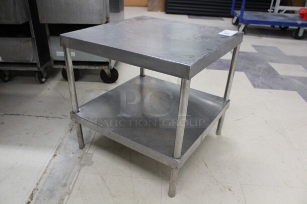 NICE! Commercial Stainless Steel Table With Stainless Steel Undershelf. 20x20x21 - Image 4 of 4