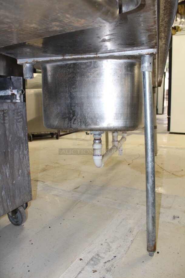 WOW! Eagle Commercial Stainless Steel Three Compartment Sink With Double Drainboards And Two Faucets. 120x29.5x43 - Image 6 of 10