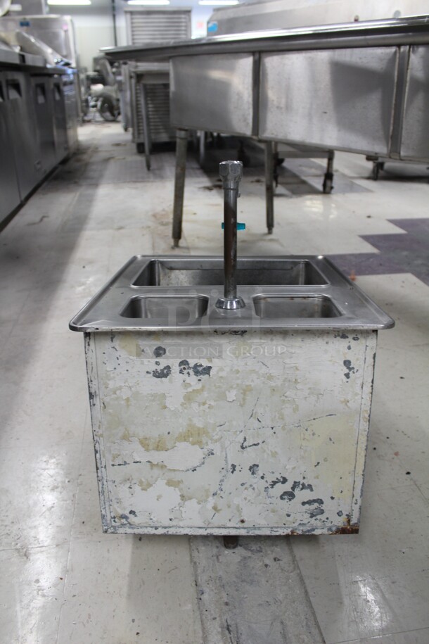 GREAT FIND! Commercial Stainless Steel Drop In Sink With Water Dispenser. 19x24x15 - Image 4 of 5
