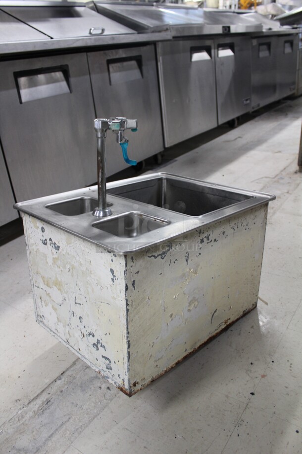 GREAT FIND! Commercial Stainless Steel Drop In Sink With Water Dispenser. 19x24x15 - Image 5 of 5