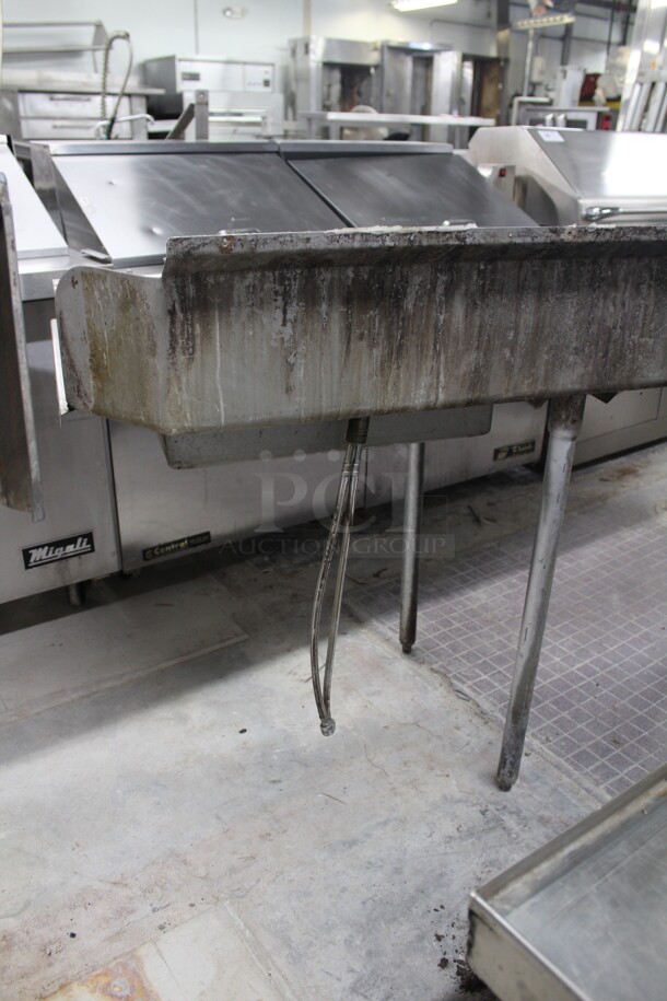 FANTASTIC! Commercial Stainless Steel Left Side Dirty Dish Table With Sink And Faucet. 71.5x31x44 - Image 4 of 5