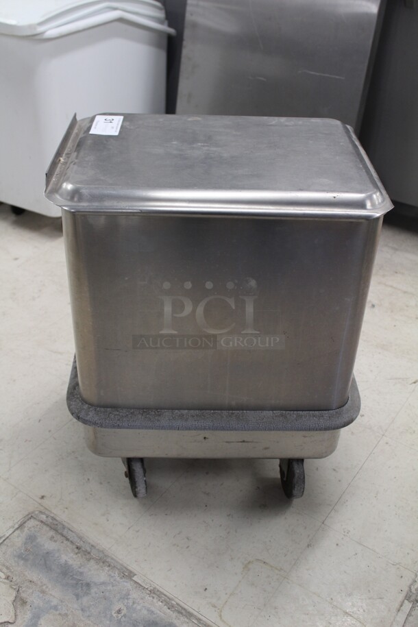 FABULOUS FIND! Commercial Stainless Steel Ingredient Bin On Commercial Casters. 17x21x27.5.  - Image 3 of 5