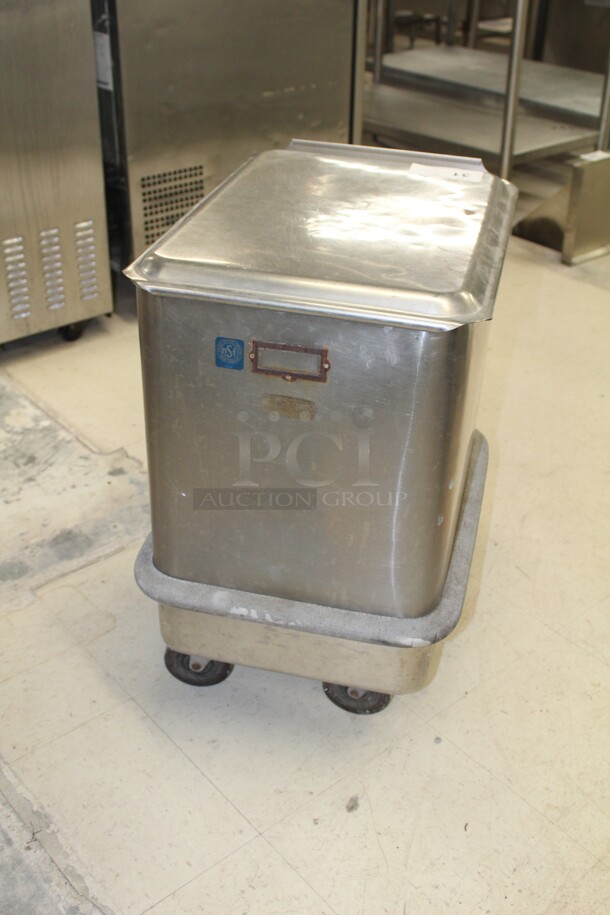 FABULOUS FIND! Commercial Stainless Steel Ingredient Bin On Commercial Casters. 17x21x27.5.  - Image 4 of 5