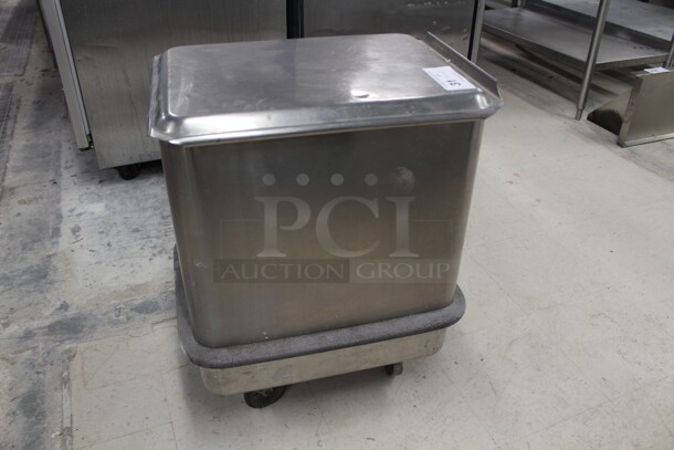 FABULOUS FIND! Commercial Stainless Steel Ingredient Bin On Commercial Casters. 17x21x27.5.  - Image 5 of 5