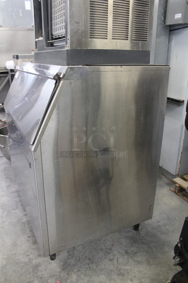 WOW! Scotsman Model CME1056AS-32F Commercial Stainless Steel Air Cooled Ice Maker With Ice Bin. 48x34x77. 208-230V. 60Hz. Working When Removed! - Image 4 of 10