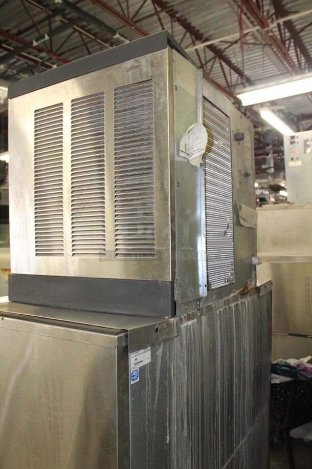 WOW! Scotsman Model CME1056AS-32F Commercial Stainless Steel Air Cooled Ice Maker With Ice Bin. 48x34x77. 208-230V. 60Hz. Working When Removed! - Image 5 of 10