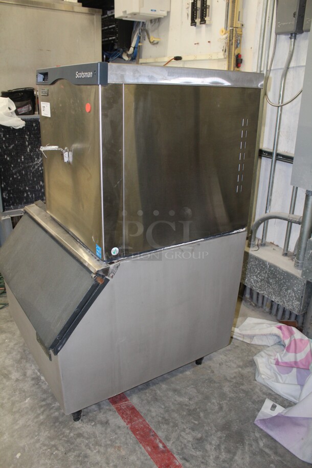 FANTASTIC! Scotsman Model C0322MA-1B Commercial Stainless Steel 365lb/Day Ice Maker With Bin. 31x33x51. 115V/60Hz. Working When Removed!  - Image 3 of 9