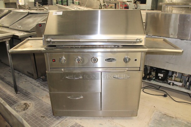 WOW! Capital Commercial Stainless Steel LP Gas Grill With 3 Drawers. 72x28x48. Working When Pulled!  