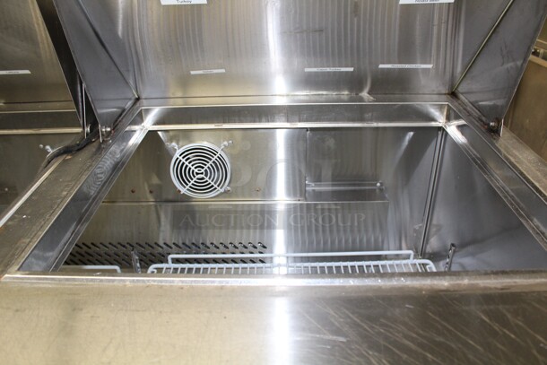 TERRIFIC! Migali Model C-SP60-24BT Commercial Stainless Steel Mega Top Sandwich/Salad Prep Cooler/Refrigerator. 60x34x45. 115V/60Hz. Working When Removed!  - Image 6 of 9