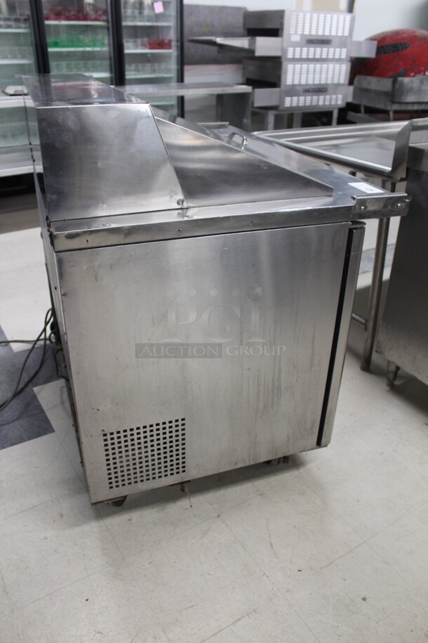 FABULOUS! Turbo Air Model TST-48SD-18 Commercial Stainless Steel Mega Top Sandwich/Salad Prep Cooler/Refrigerator On Commercial Casters. 48x34x44 - Image 8 of 8