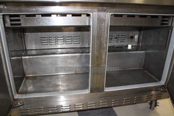 SUPER FIND! Ascend Model JMP-4818 Commercial Stainless Steel Mega Top Sandwich/Salad Prep Cooler/Refrigerator. 48x34x44. 115V/60Hz. Working When Removed! - Image 2 of 6
