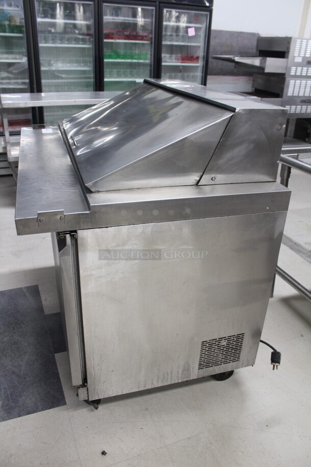 SUPER FIND! Ascend Model JMP-4818 Commercial Stainless Steel Mega Top Sandwich/Salad Prep Cooler/Refrigerator. 48x34x44. 115V/60Hz. Working When Removed! - Image 4 of 6