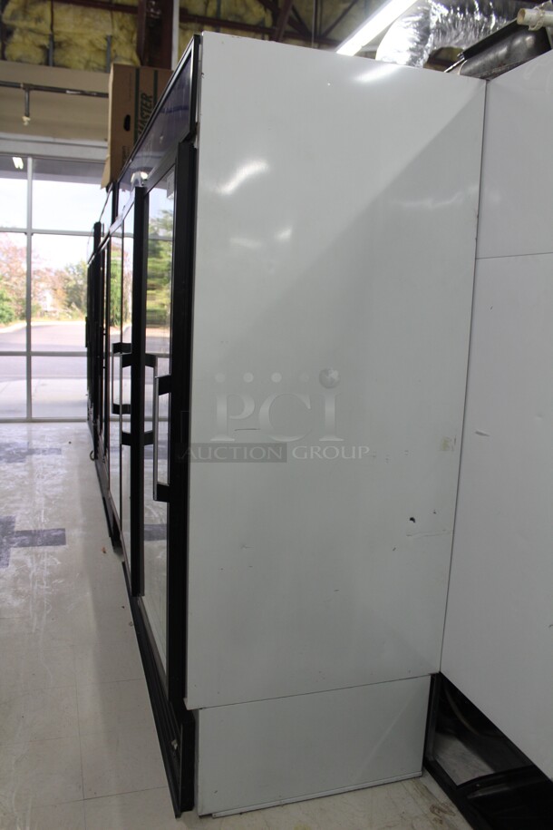 WOW! Hussmann Model RR0721G41 Commercial Triple Glass Door Merchandising Cooler/Refrigerator. 81x32.5x78.5 115V/60Hz. Working When Removed!  - Image 7 of 9