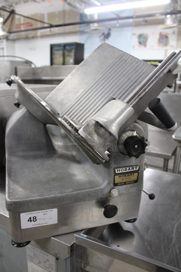 FABULOUS! Hobart Model 1712 Commercial Stainless Steel Countertop Meat/Cheese Slicer. 22x18x25. 115V/60Hz. Working When Removed!  - Image 8 of 9
